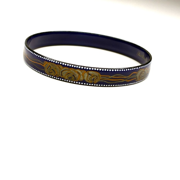 Michaela Frey Vintage Enamel Bangle Bracelet - Picture 6 of 7